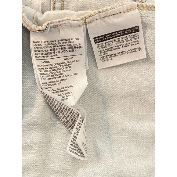 LEVI STRAUSS Women's M Denim Jacket Light Wash Blue Trucker Western Cowgirl Moto - Picture 10 of 11